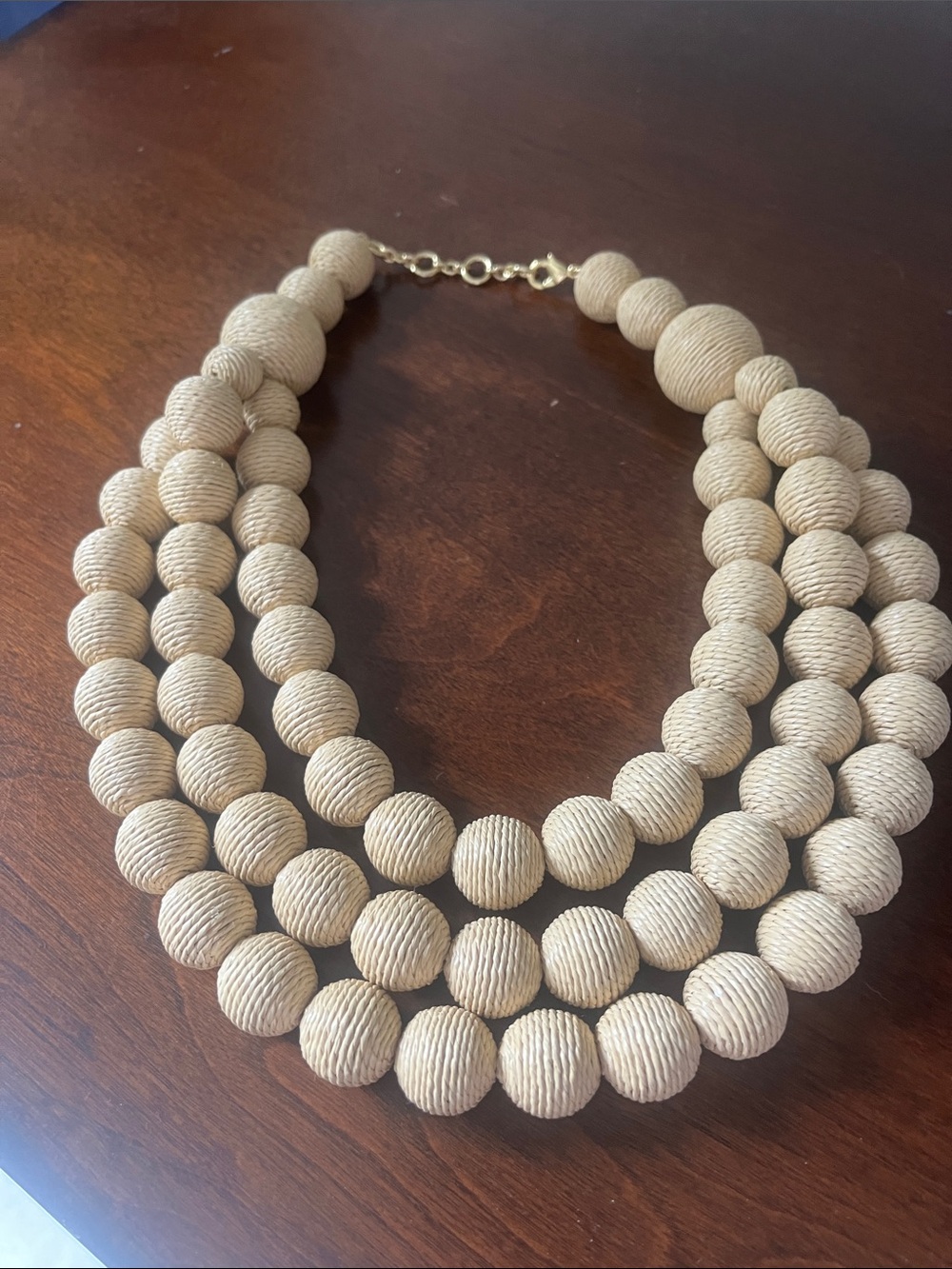 Tuckernuck raffia Multi-Strand Wrapped Bead Necklace - Picture 2 of 7